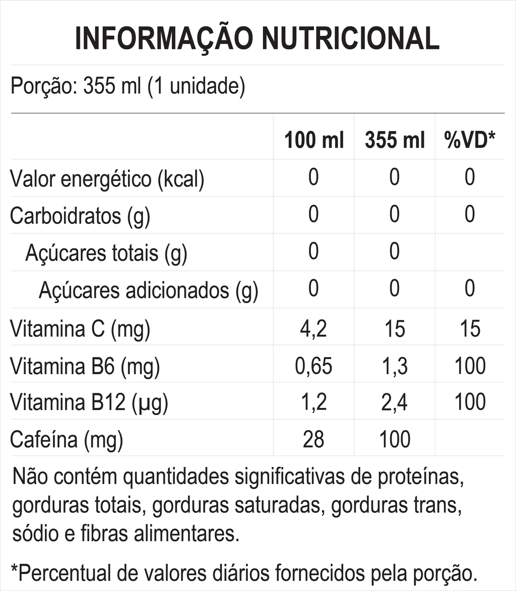 Ember Energy Bebida Energética Saudável Zero Açúcar Zero Calorias